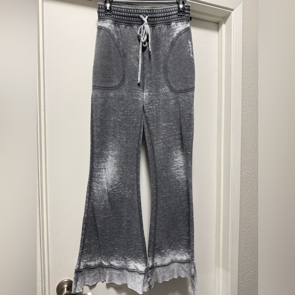 Free People Intimately Cozy Cool Burnout Lounge Sleep Pants in charcoal grey XS